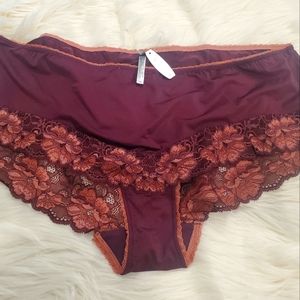 Adore Me NWT wine lace bikini panties